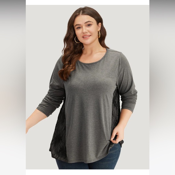 NWT BloomChic Lace Detailed Top - Picture 3 of 9